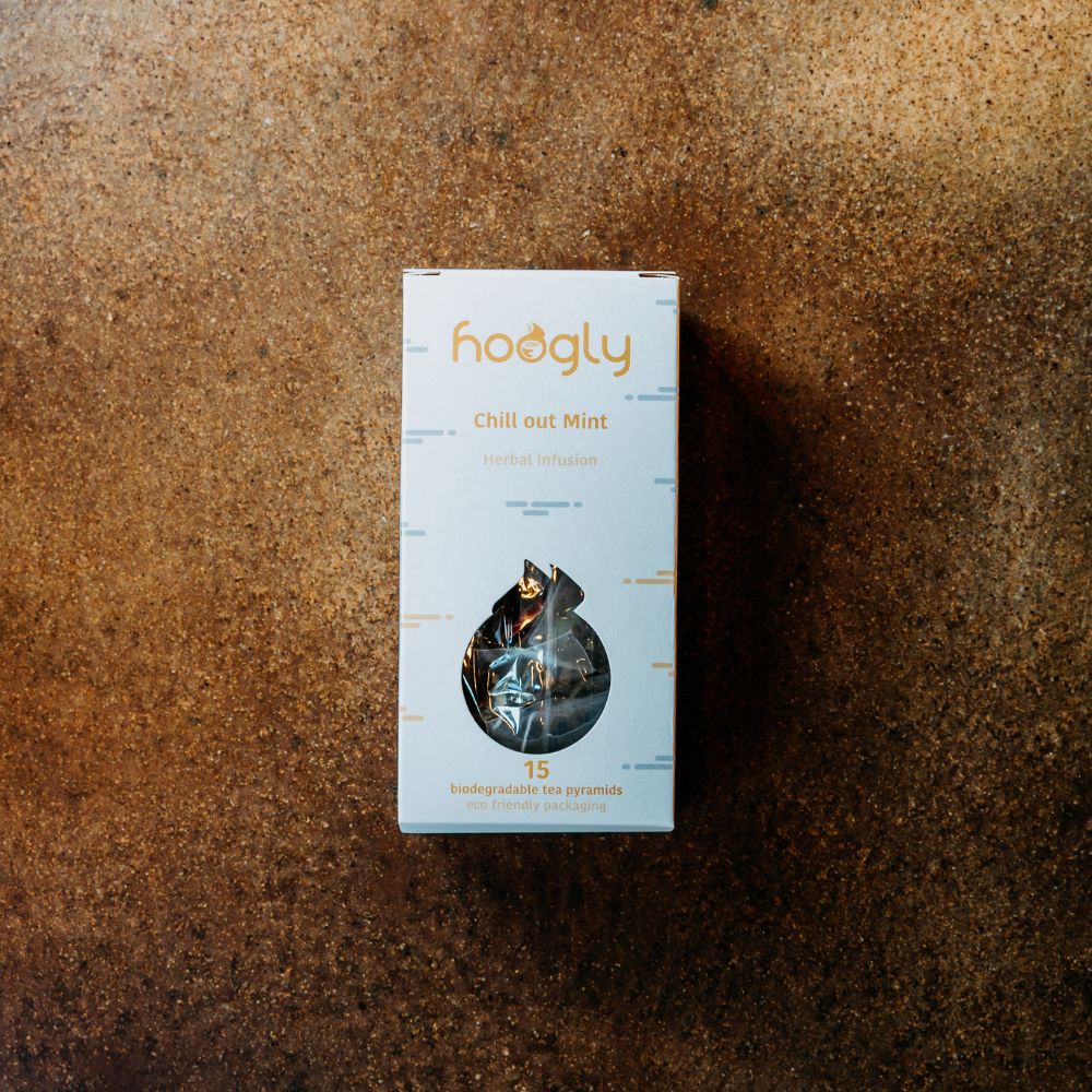 Hoogly Chill Out Mint Green Tea - 15 Bag Box