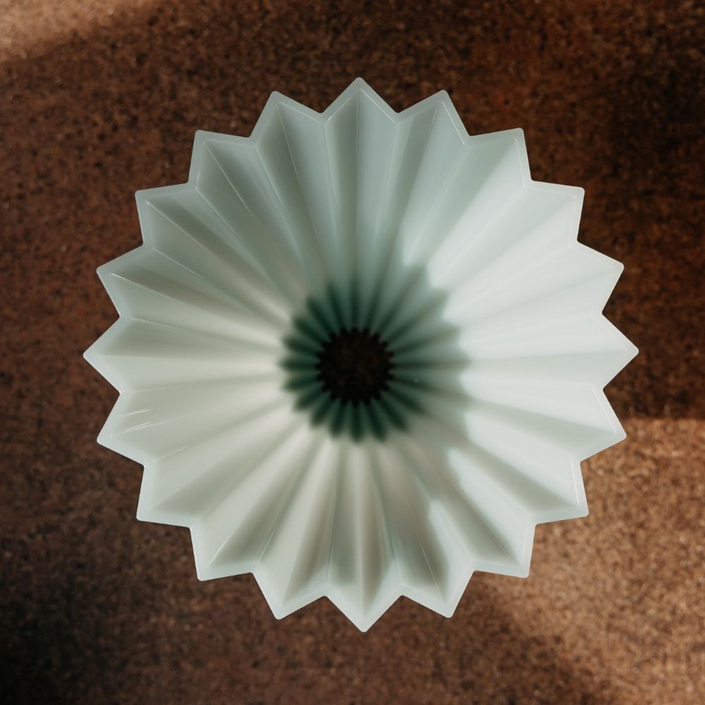 Origami Air Dripper in Matte Green at Trading Post Coffee Roasters