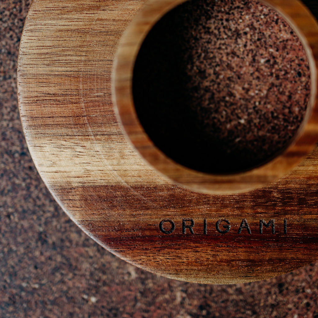 Origami Wooden Dripper Holder