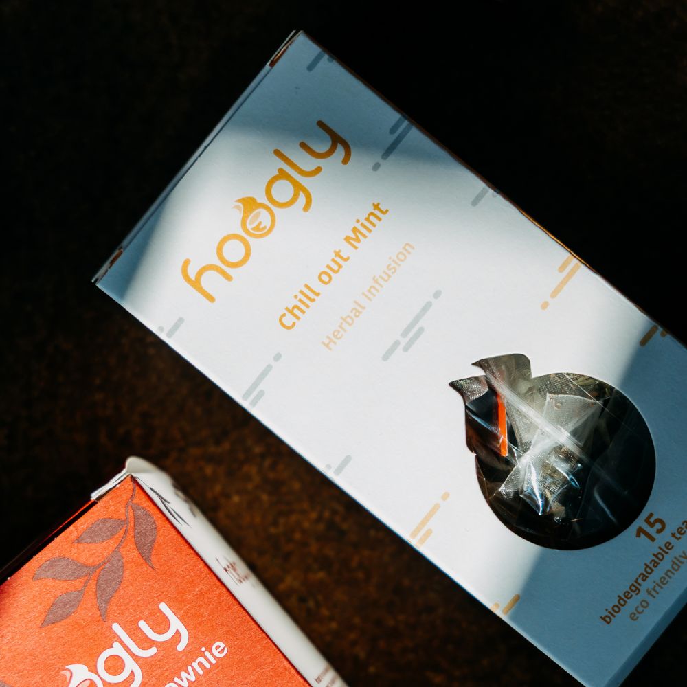 Hoogly Chill Out Mint Green Tea - 15 Bag Box