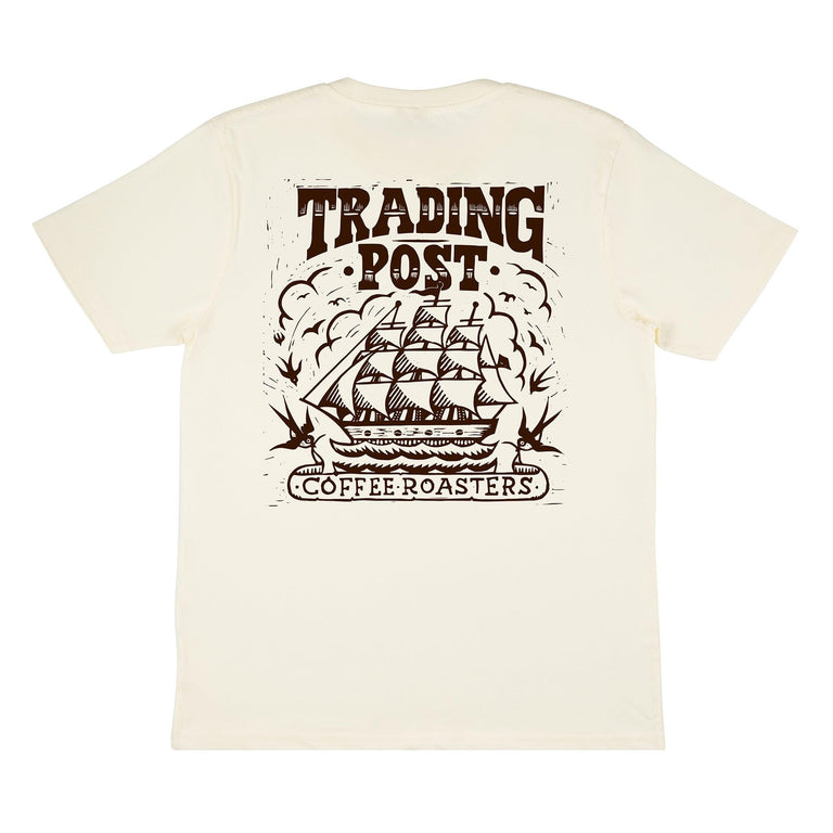 Trading Post Monsoon Malabar Ltd. Edition T-Shirt (Natural/Coffee) - Trading Post Coffee Roasters 