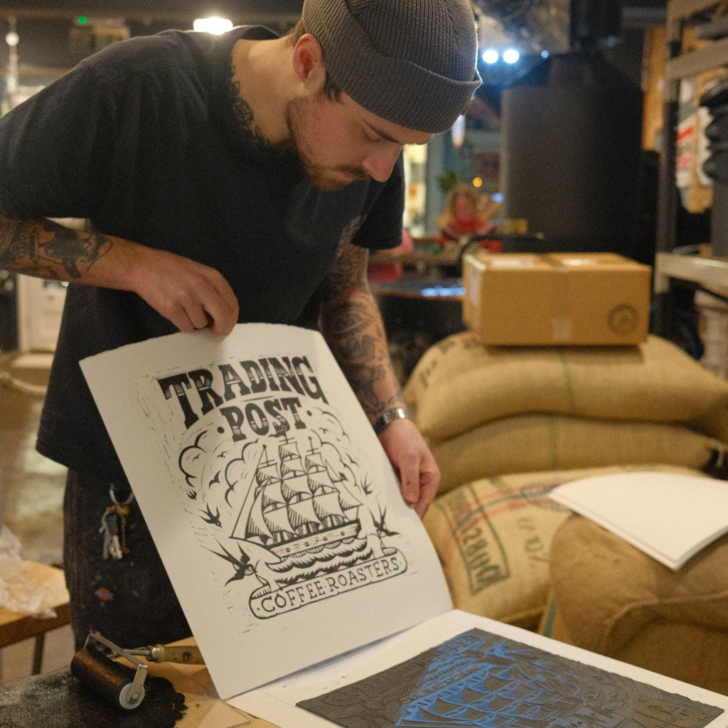 Trading Post Monsoon Malabar Ltd. Edition Organic Tote Bag (Natural/Coffee)